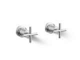 Purist® Deck- or wall-mount bath faucet handle trim with cross design