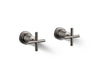 Purist® Deck- or wall-mount bath faucet handle trim with cross design