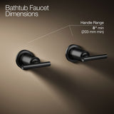 Purist® Deck- or wall-mount bath faucet handle trim with lever design