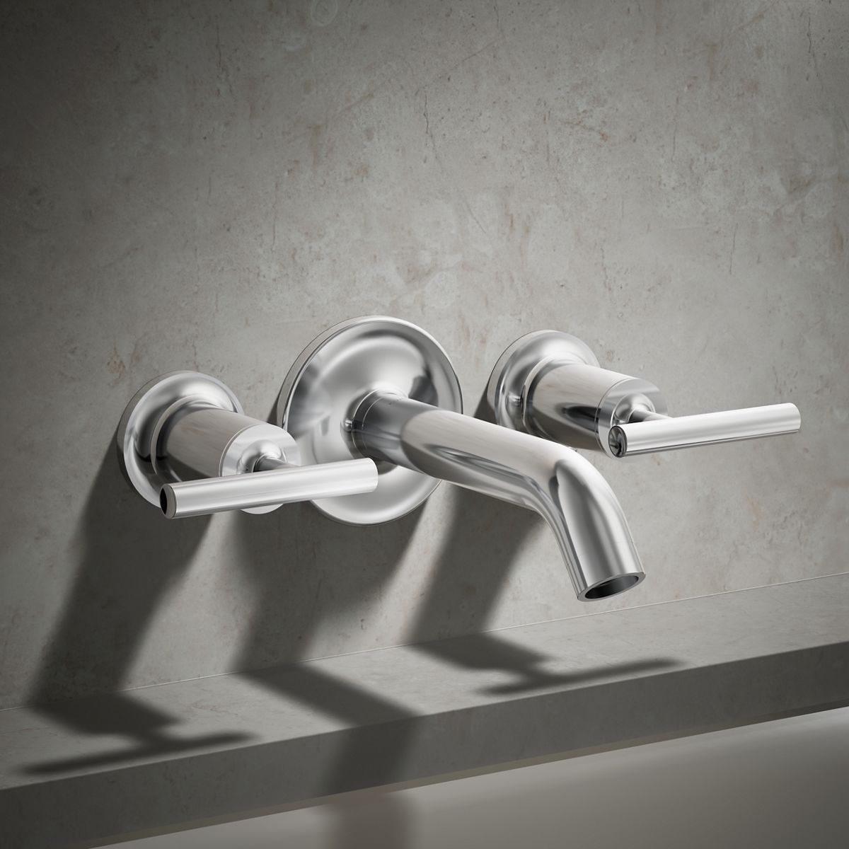 Purist® Deck- or wall-mount bath faucet handle trim with lever design