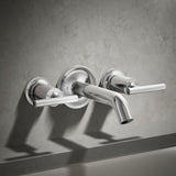 Purist® Deck- or wall-mount bath faucet handle trim with lever design