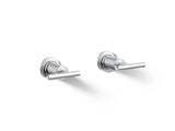 Purist® Deck- or wall-mount bath faucet handle trim with lever design