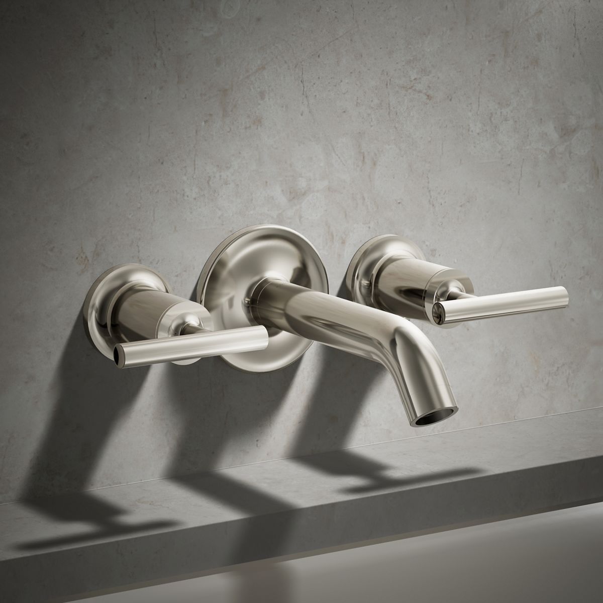 Purist® Deck- or wall-mount bath faucet handle trim with lever design