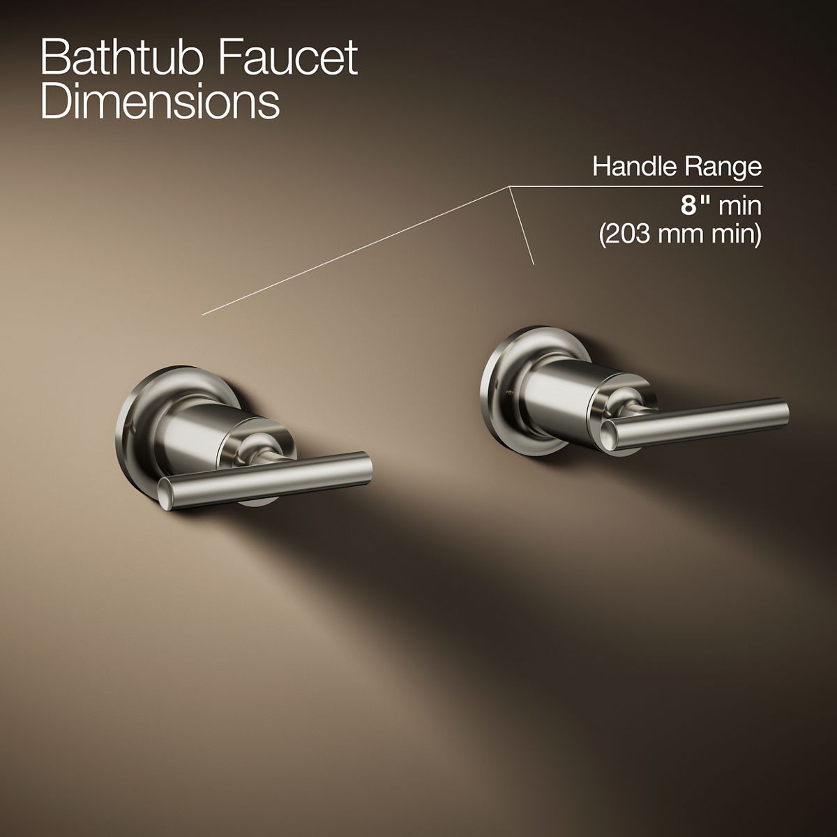 Purist® Deck- or wall-mount bath faucet handle trim with lever design