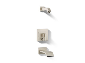 Loure® Rite-Temp® bath and shower trim kit with push-button diverter, without showerhead