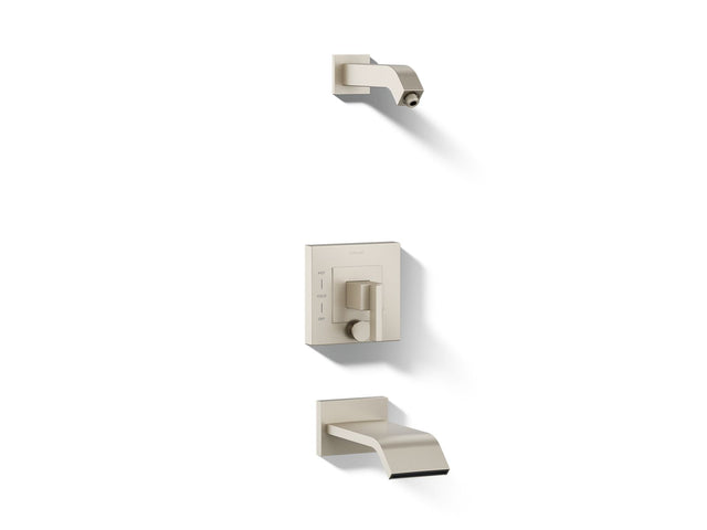 Loure® Rite-Temp® bath and shower trim kit with push-button diverter, without showerhead