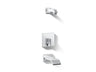 Loure® Rite-Temp® bath and shower trim kit with push-button diverter, without showerhead