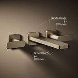 Parallel® Wall-mount bath faucet trim