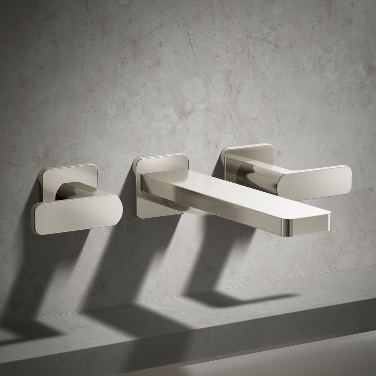 Parallel® Wall-mount bath faucet trim