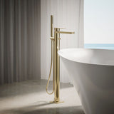 Parallel® Floor-mount bath filler trim with handshower