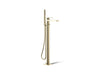 Parallel® Floor-mount bath filler trim with handshower