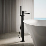 Parallel® Floor-mount bath filler trim with handshower