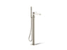 Parallel® Floor-mount bath filler trim with handshower