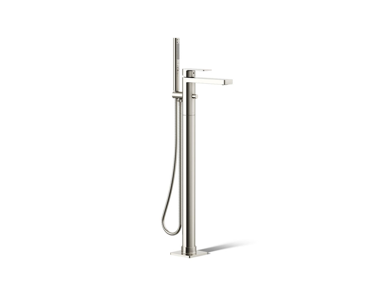 Parallel® Floor-mount bath filler trim with handshower