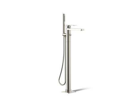 Parallel® Floor-mount bath filler trim with handshower