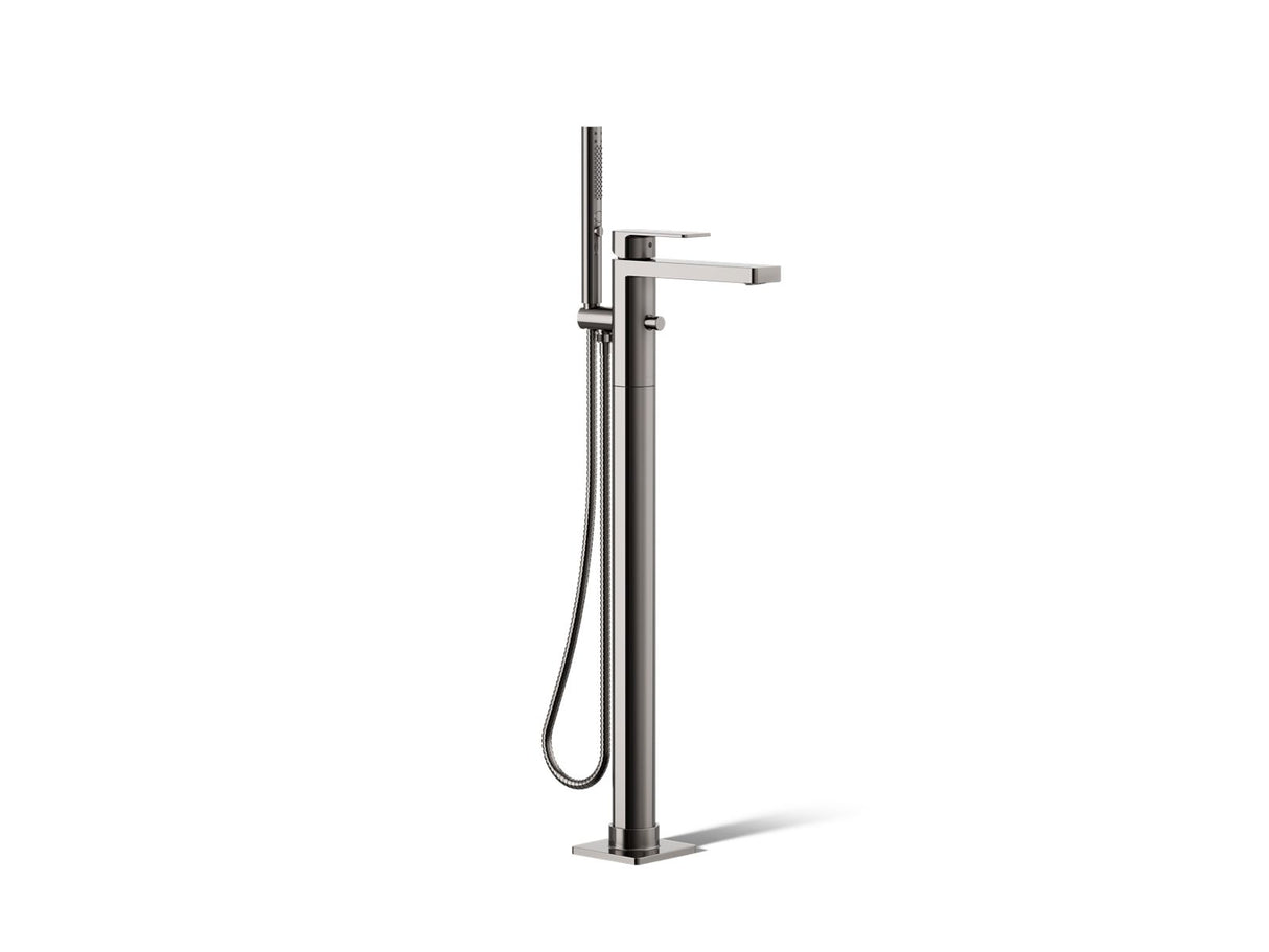 Parallel® Floor-mount bath filler trim with handshower