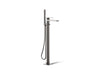 Parallel® Floor-mount bath filler trim with handshower