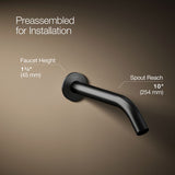 Components® Wall-mount bathroom sink faucet spout with Tube design, 1.2 gpm