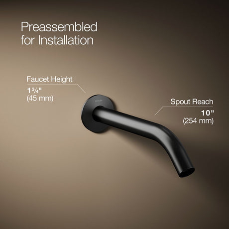Components® Wall-mount bathroom sink faucet spout with Tube design, 1.2 gpm
