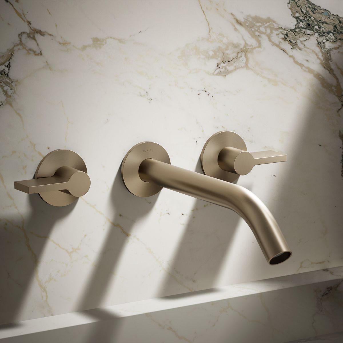 Components® Wall-mount bathroom sink faucet spout with Tube design, 1.2 gpm