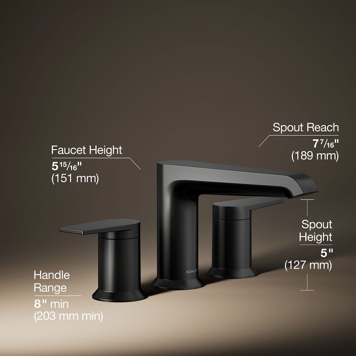 Hint® Deck-mount bath faucet trim