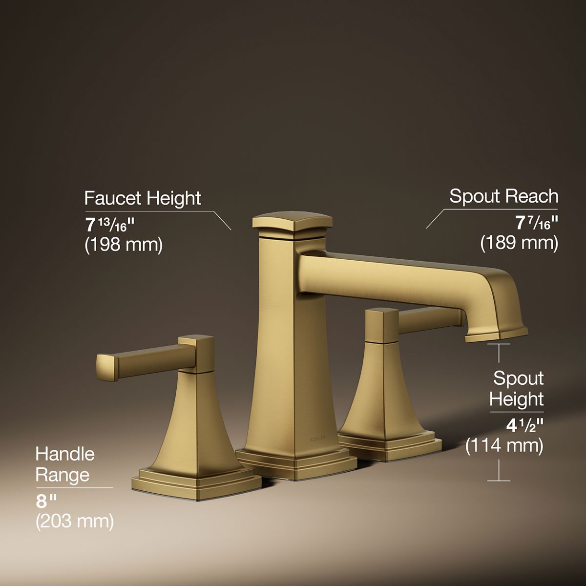 Riff® Deck-mount bath faucet trim with diverter