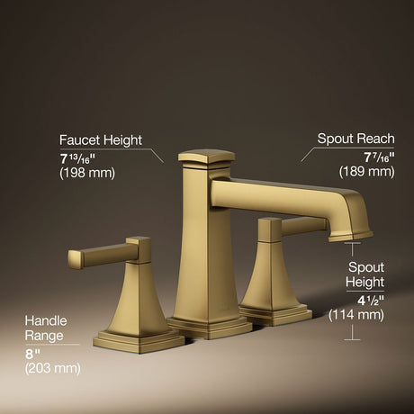 Riff® Deck-mount bath faucet trim with diverter
