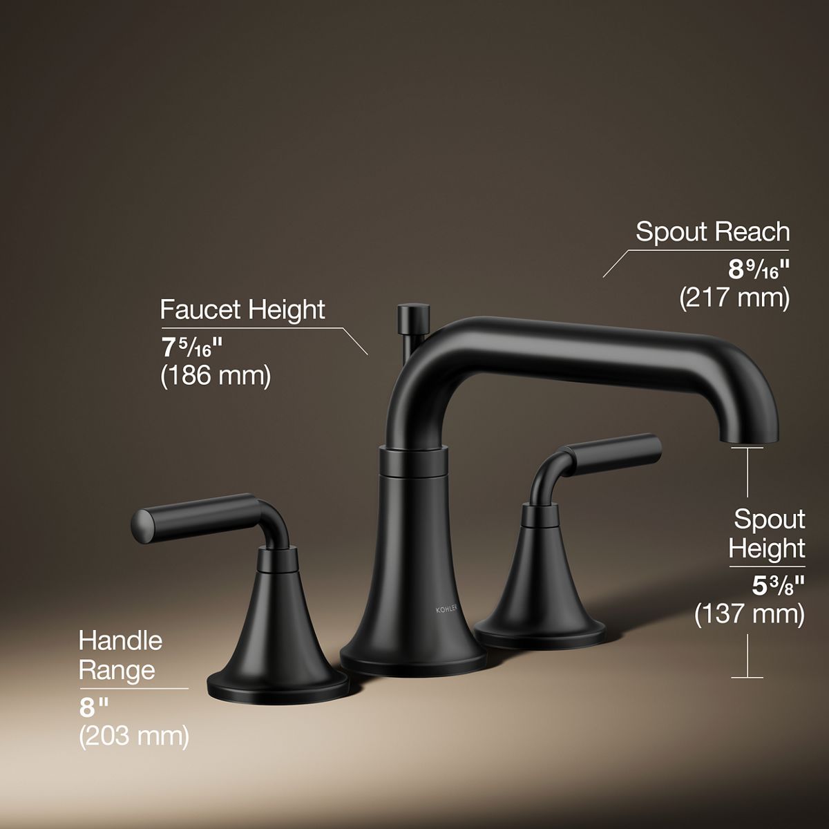 Tone™ Deck-mount bath faucet trim with diverter