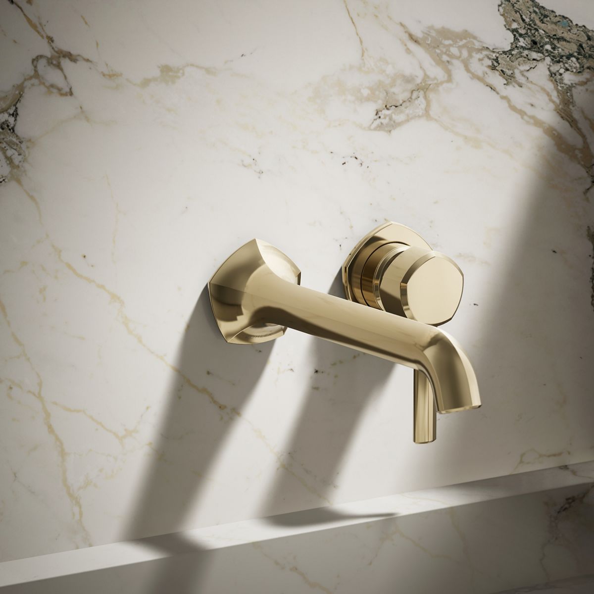 Occasion® Wall-mount bathroom sink faucet spout with Straight design, 1.2 gpm