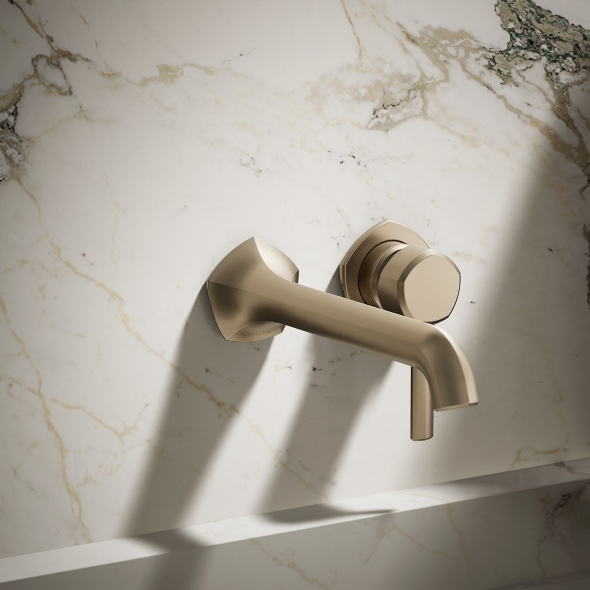 Occasion® Wall-mount bathroom sink faucet spout with Straight design, 1.2 gpm
