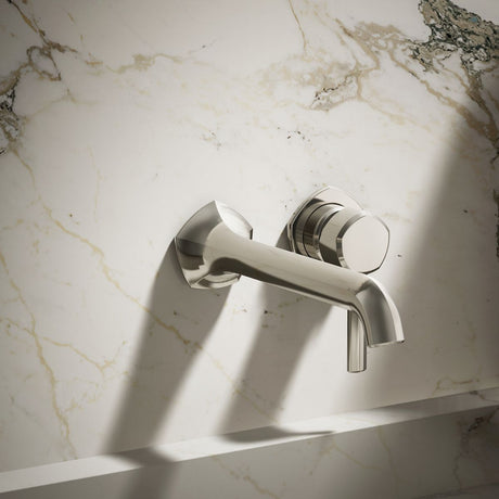Occasion® Wall-mount bathroom sink faucet spout with Straight design, 1.2 gpm