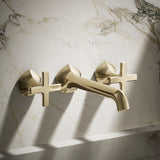 Occasion® Wall-mount bathroom sink faucet Cross handle trim, 1.2 gpm
