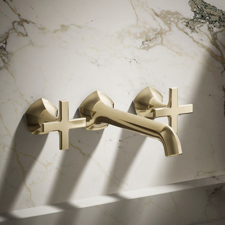 Occasion® Wall-mount bathroom sink faucet Cross handle trim, 1.2 gpm