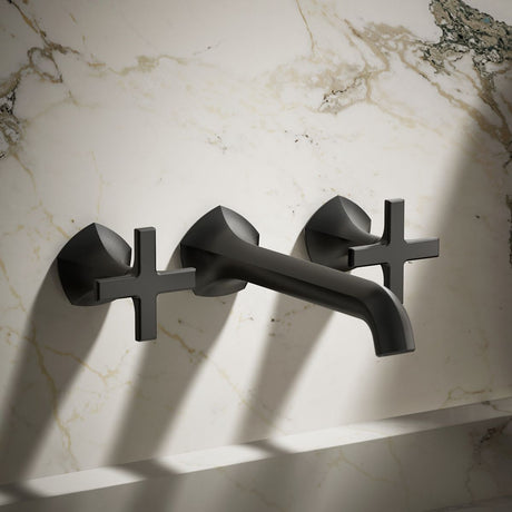 Occasion® Wall-mount bathroom sink faucet Cross handle trim, 1.2 gpm
