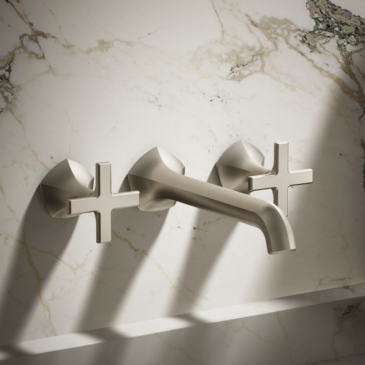 Occasion® Wall-mount bathroom sink faucet Cross handle trim, 1.2 gpm
