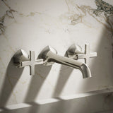 Occasion® Wall-mount bathroom sink faucet Cross handle trim, 1.2 gpm