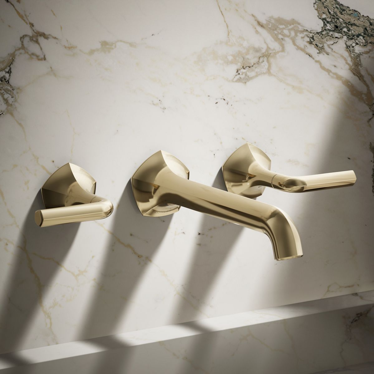 Occasion® Wall-mount bathroom sink faucet Lever handle trim, 1.2 gpm
