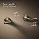 Occasion® Wall-mount bathroom sink faucet Lever handle trim, 1.2 gpm