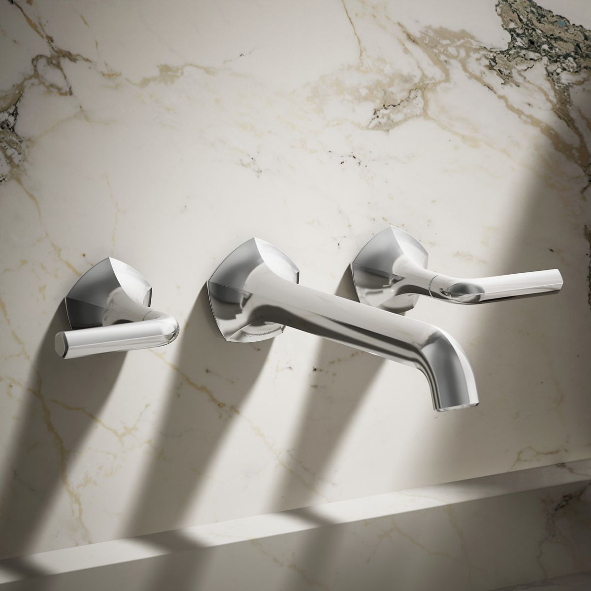 Occasion® Wall-mount bathroom sink faucet Lever handle trim, 1.2 gpm
