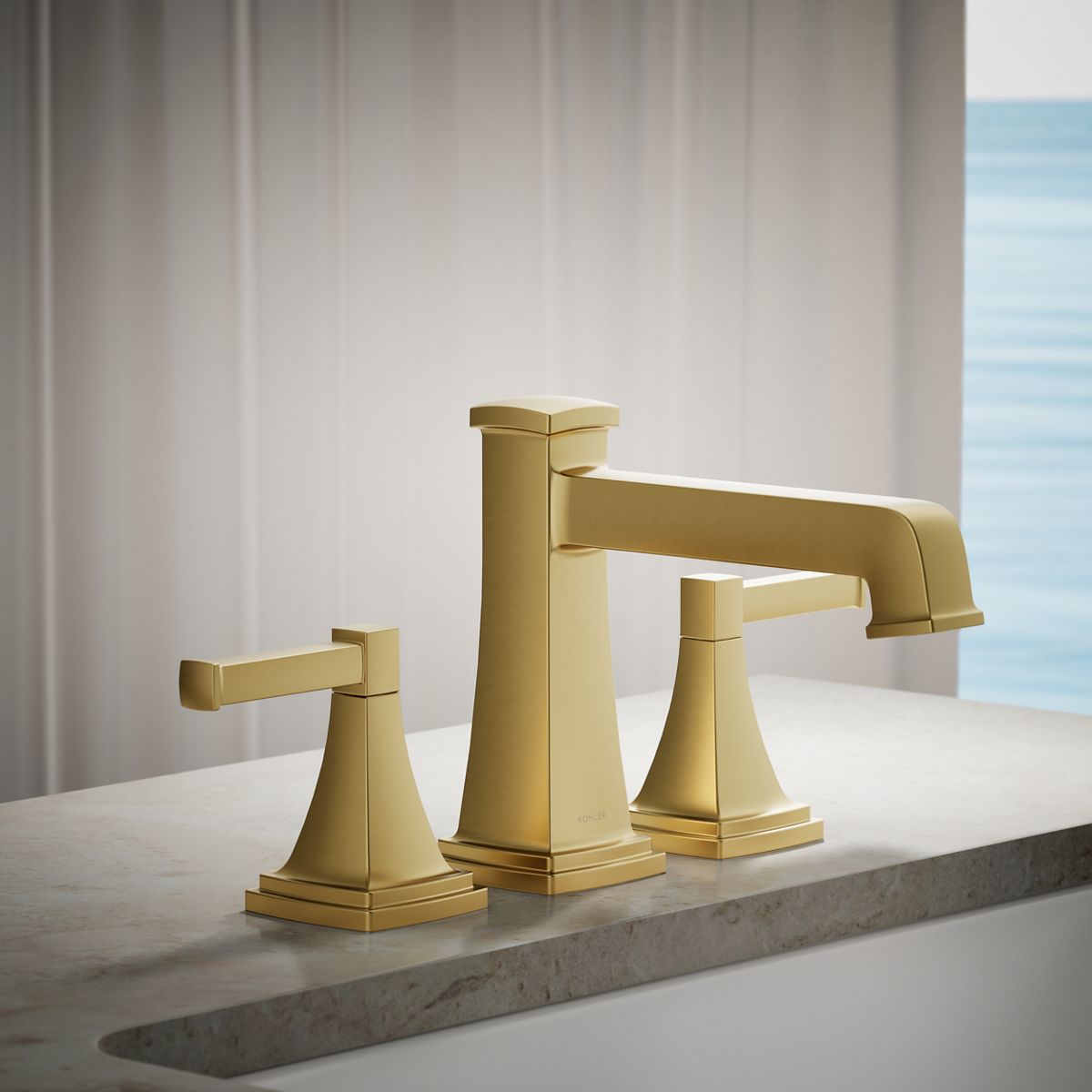Riff® Deck-mount bath faucet trim
