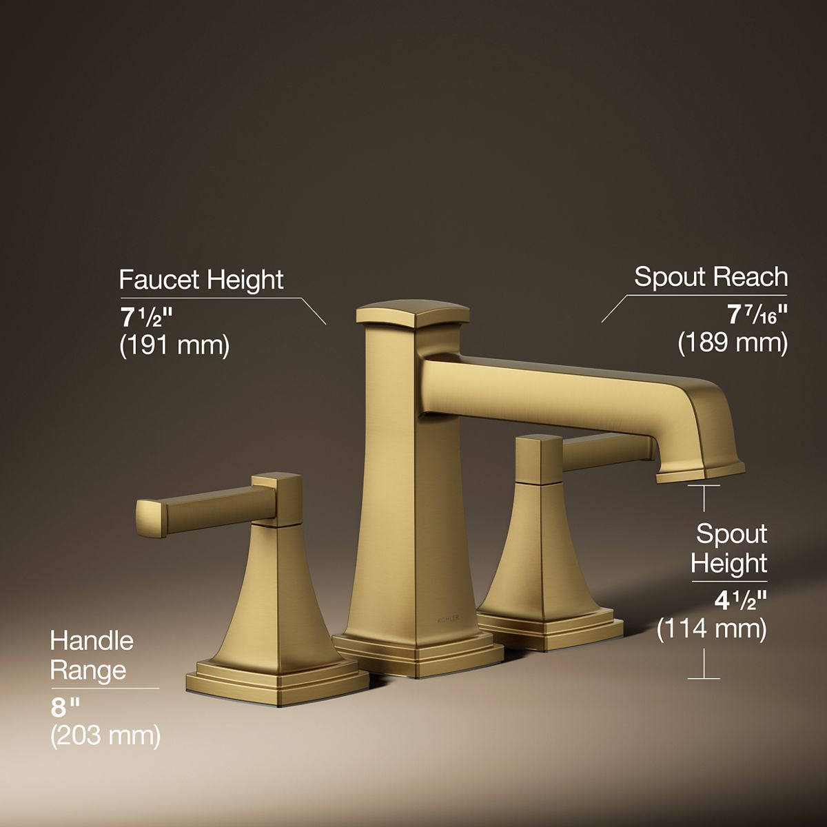 Riff® Deck-mount bath faucet trim