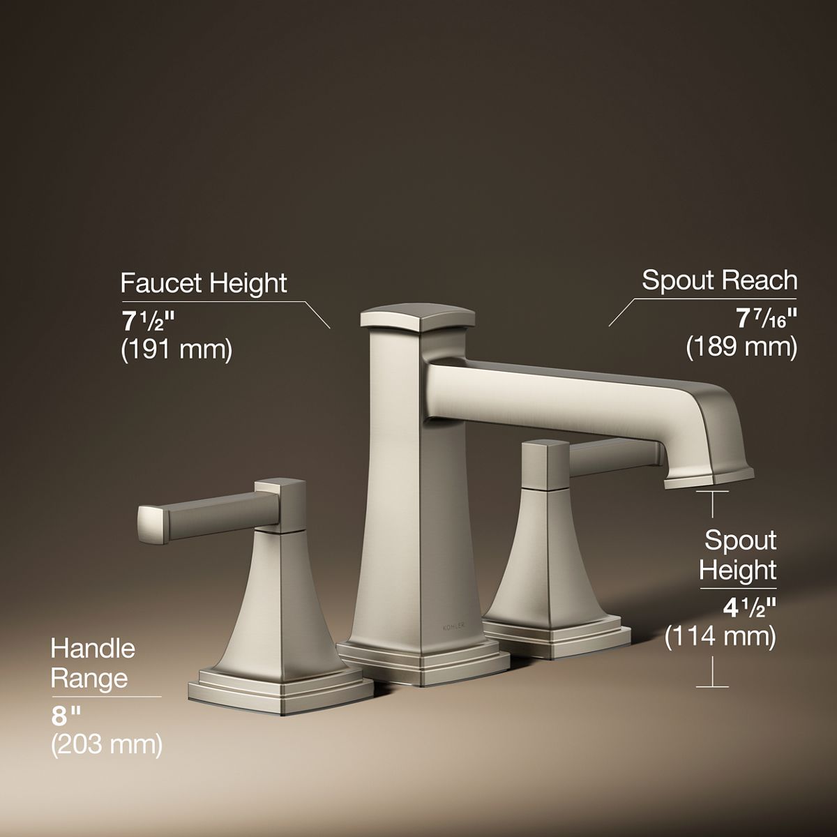 Riff® Deck-mount bath faucet trim