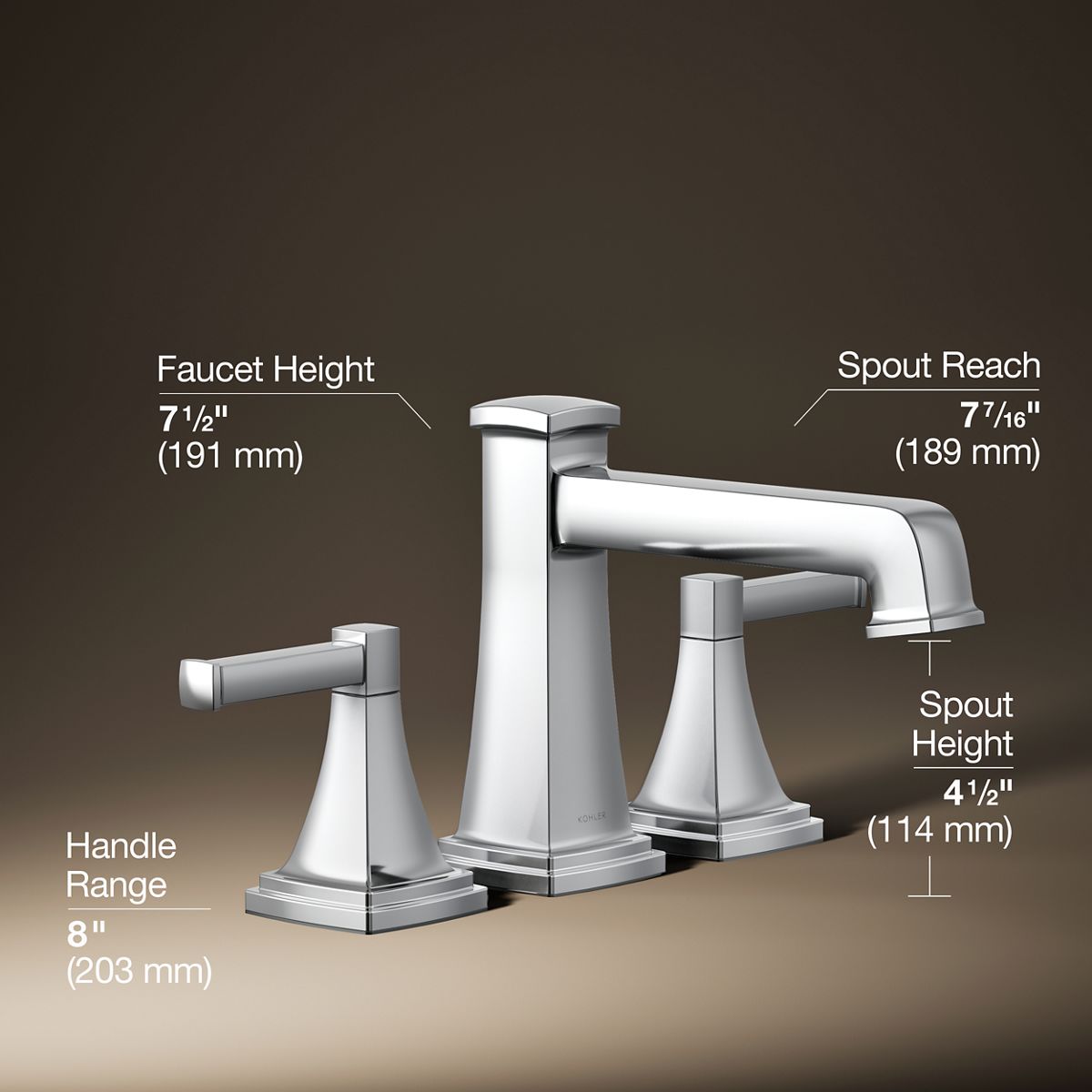 Riff® Deck-mount bath faucet trim