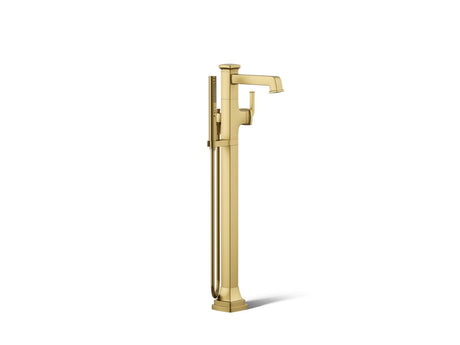 Riff® Floor-mount bath filler trim with handshower