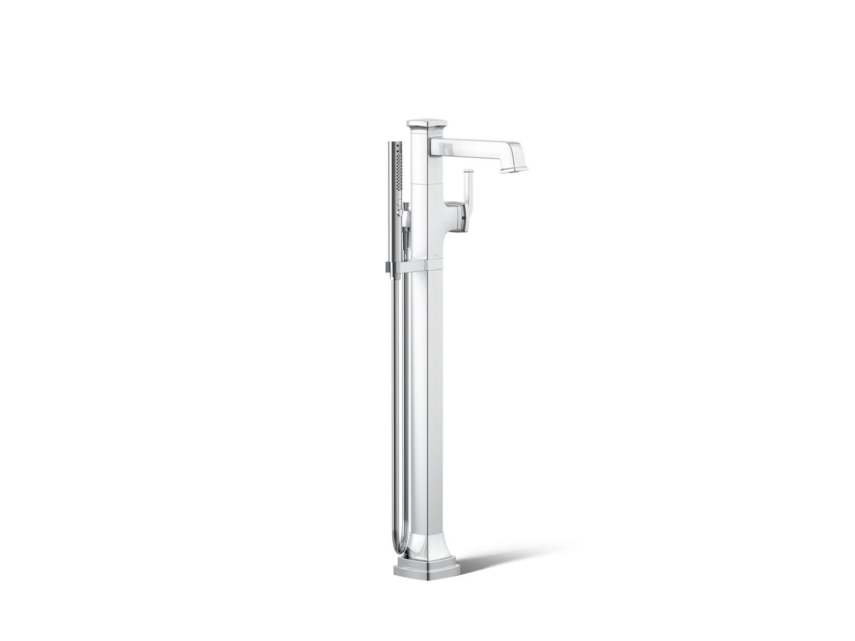 Riff® Floor-mount bath filler trim with handshower