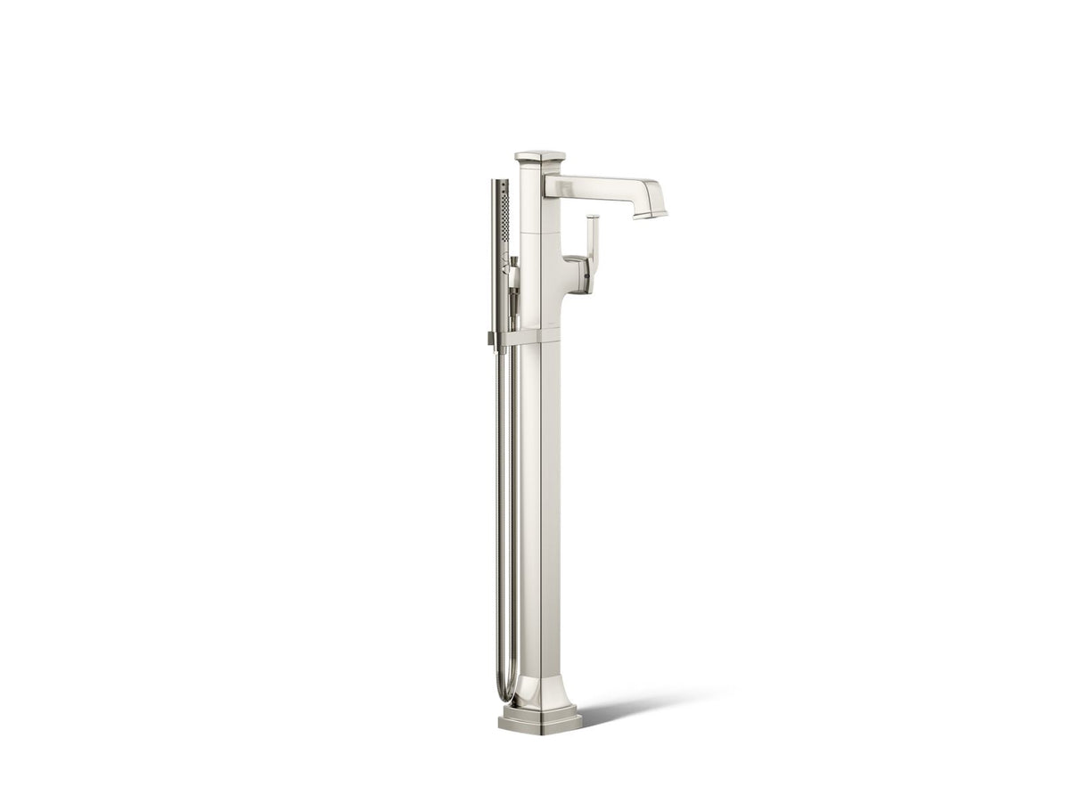 Riff® Floor-mount bath filler trim with handshower