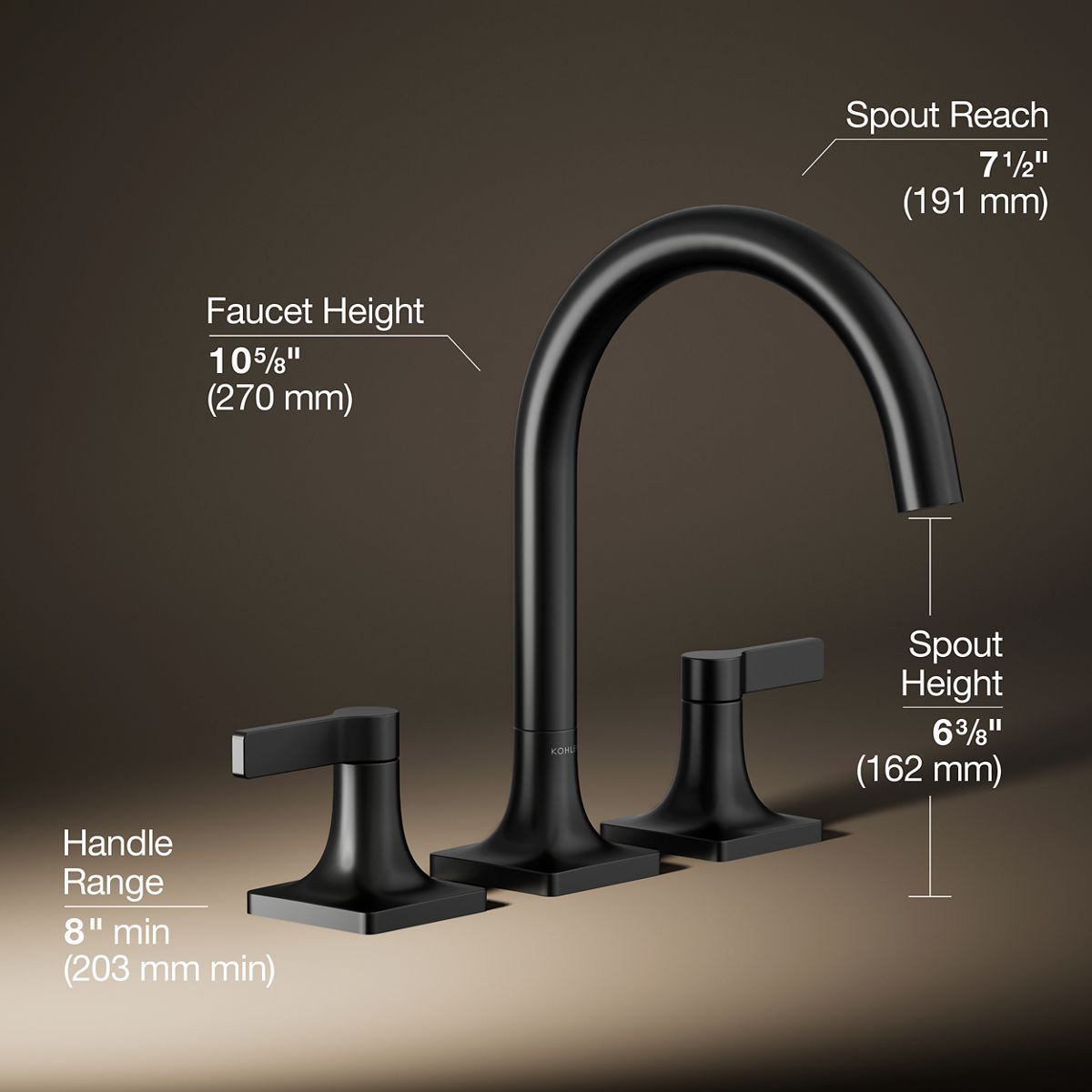 Venza® Deck-mount bath faucet trim