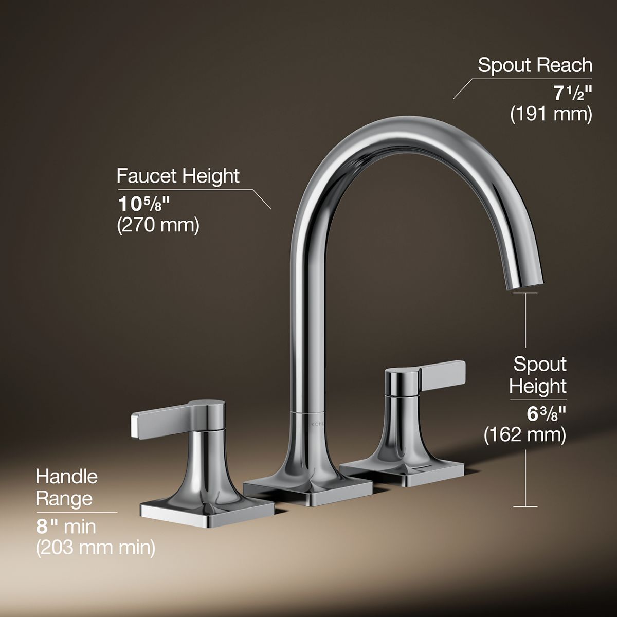 Venza® Deck-mount bath faucet trim