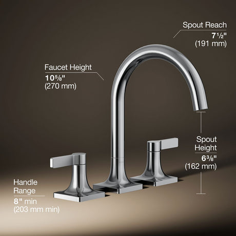 Venza® Deck-mount bath faucet trim
