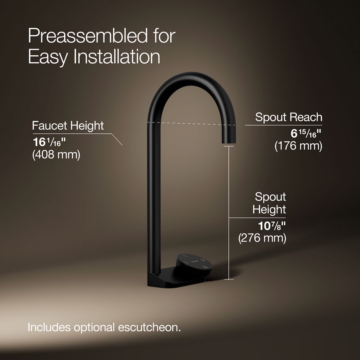 Aquifer® 4-in-1 tall arc beverage faucet